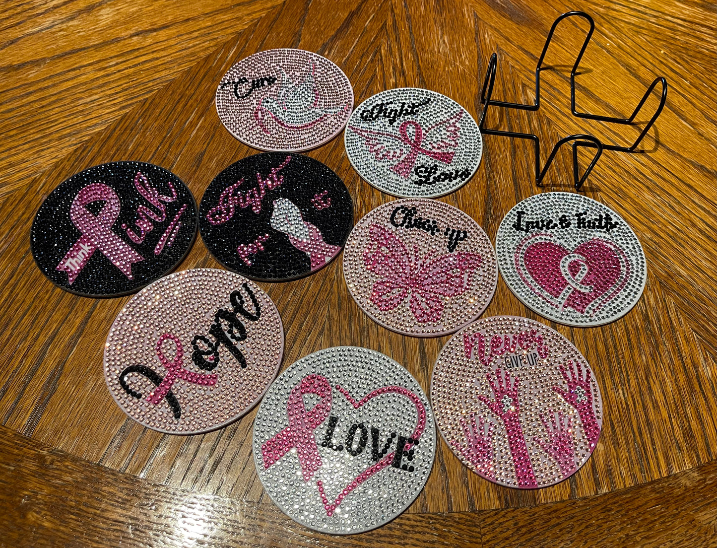 Breast Cancer Coasters