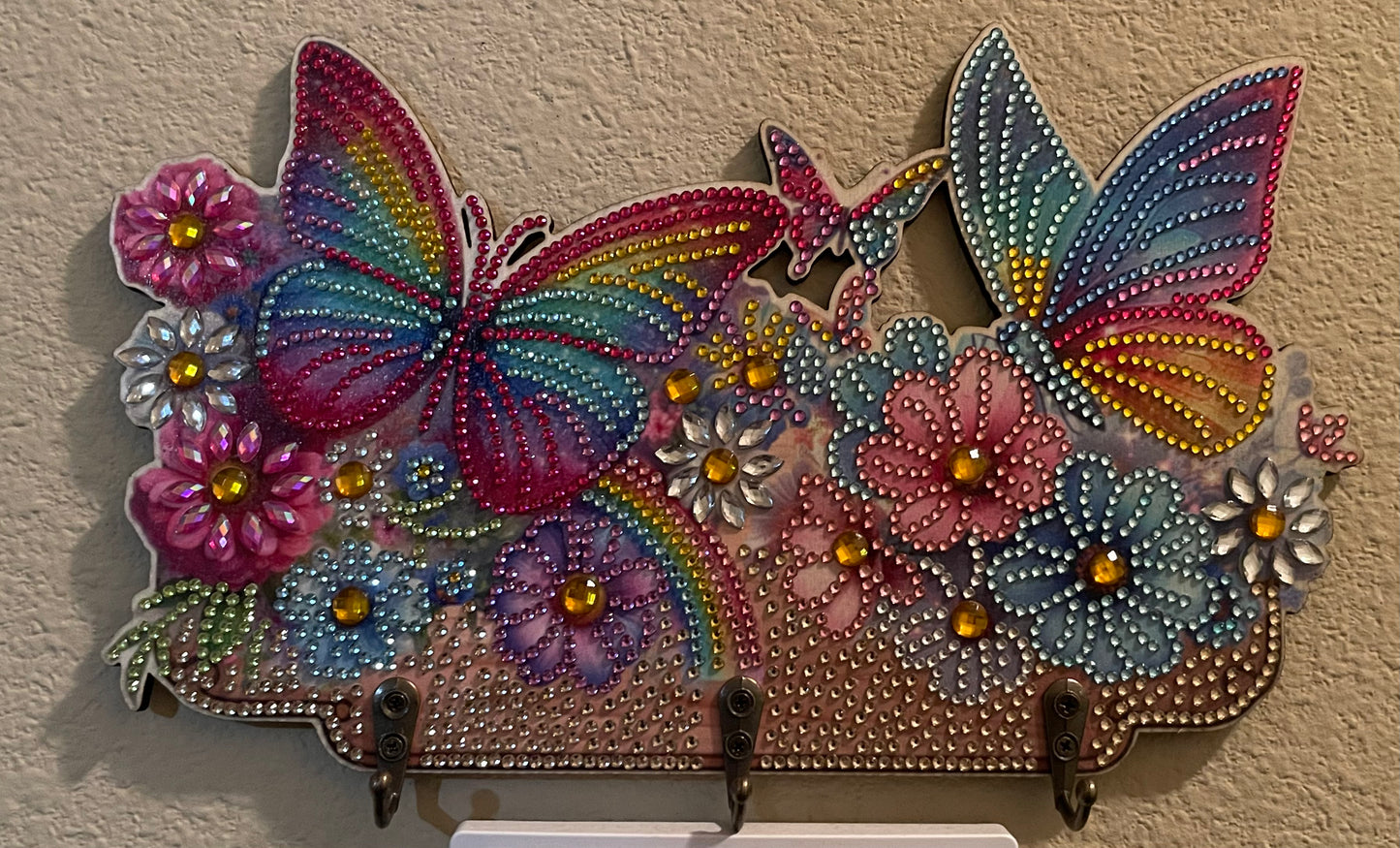 Colorful Butterfly Key Holder