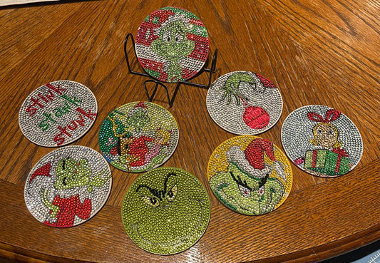 Grinch Coasters