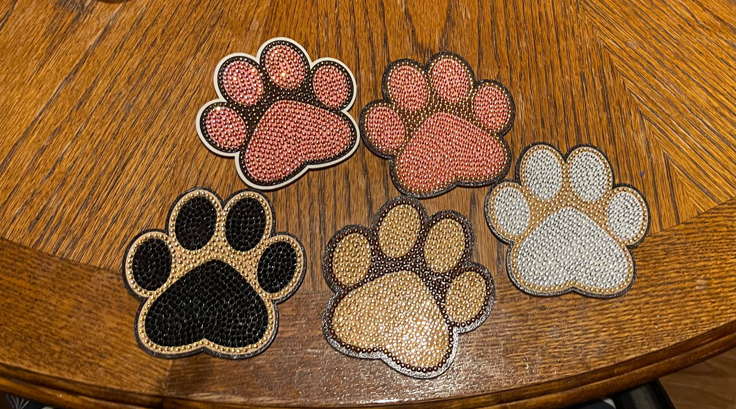 Paw Print Coasters