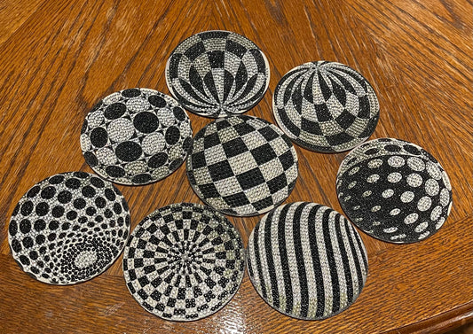 Black and White Pattern Coasters