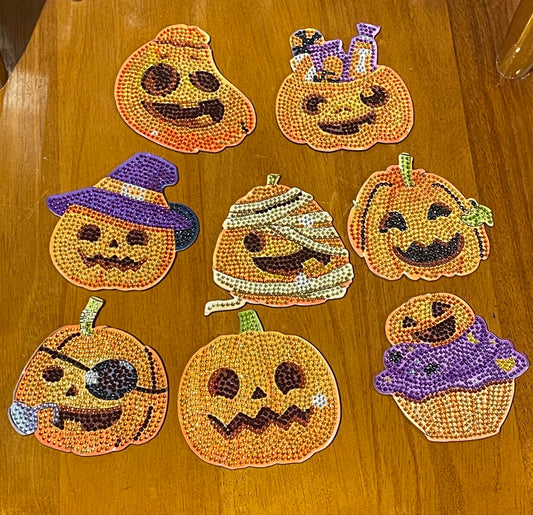 Costume Pumpkin Coasters