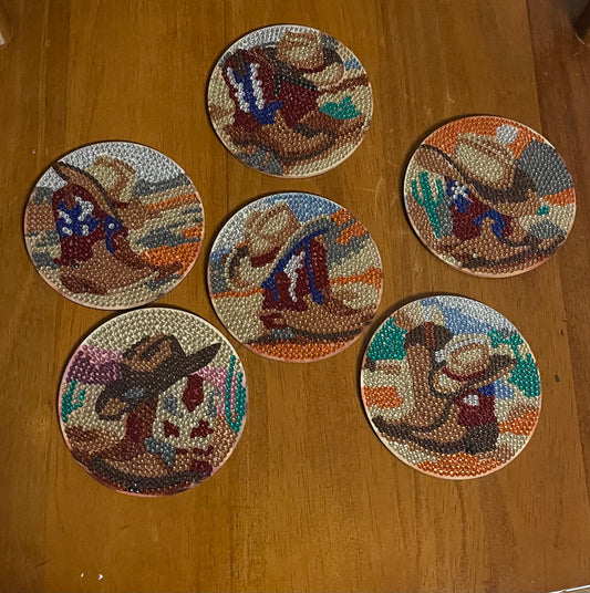 Cowboy Boots Coasters