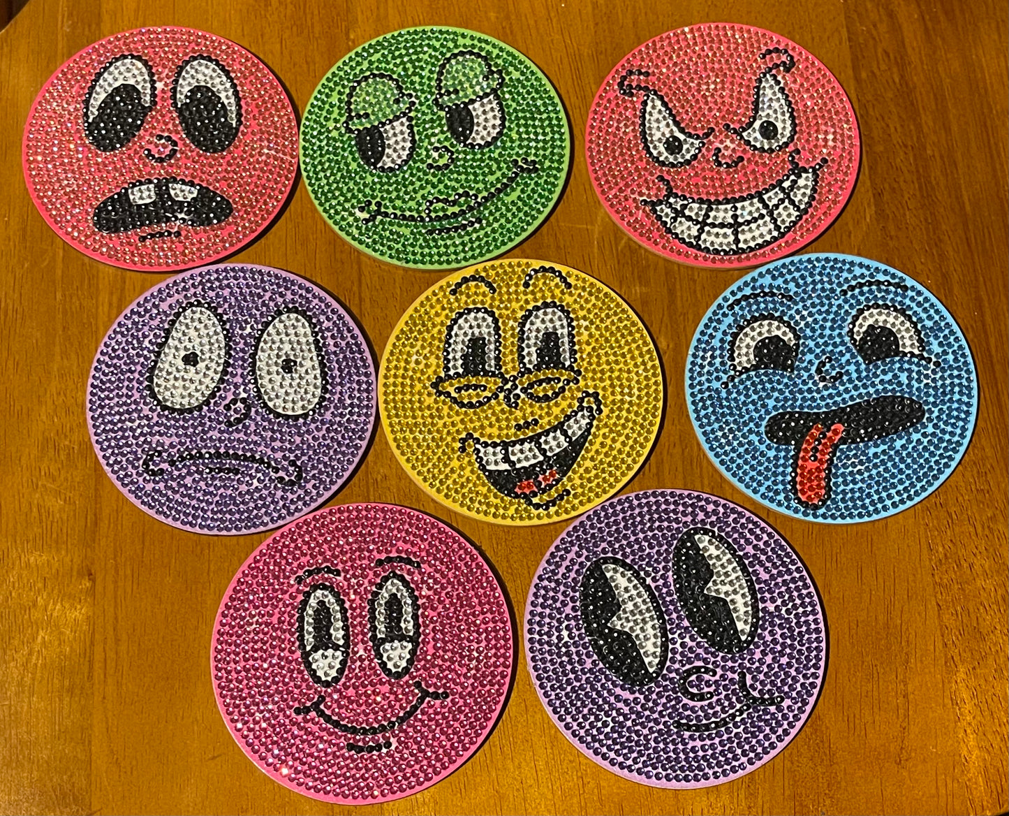 Colorful Faces Coasters