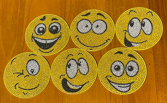 Yellow Faces Coasters