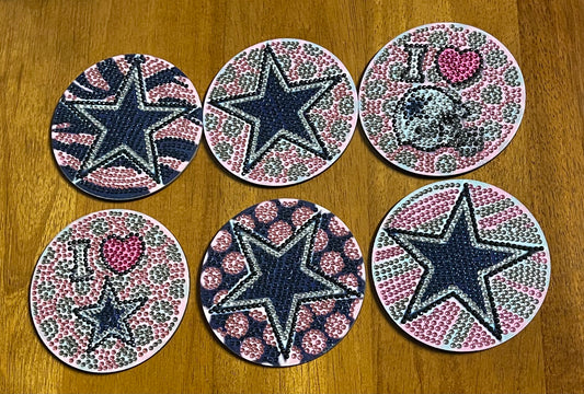 Dallas Cowboys (Pink) Coasters